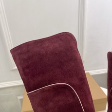 Gianvito Rossi|吉安维托·罗西 26𝐬𝐬2026秋冬新品 GR复古拼接圆头粗跟长筒靴 火 Gianvito Rossi|吉安维托·罗西 26𝐬𝐬2026秋冬新品 GR复古拼接圆头粗跟长筒靴 火
