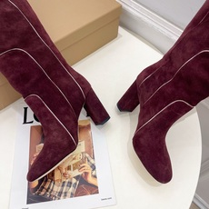 Gianvito Rossi|吉安维托·罗西 26𝐬𝐬2026秋冬新品 GR复古拼接圆头粗跟长筒靴 火 Gianvito Rossi|吉安维托·罗西 26𝐬𝐬2026秋冬新品 GR复古拼接圆头粗跟长筒靴 火
