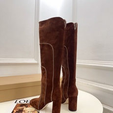 Gianvito Rossi|吉安维托·罗西 26𝐬𝐬2026秋冬新品 GR复古拼接圆头粗跟长筒靴 火 Gianvito Rossi|吉安维托·罗西 26𝐬𝐬2026秋冬新品 GR复古拼接圆头粗跟长筒靴 火