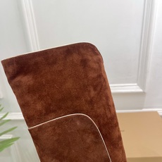 Gianvito Rossi|吉安维托·罗西 26𝐬𝐬2026秋冬新品 GR复古拼接圆头粗跟长筒靴 火 Gianvito Rossi|吉安维托·罗西 26𝐬𝐬2026秋冬新品 GR复古拼接圆头粗跟长筒靴 火