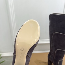 Gianvito Rossi|吉安维托·罗西 26𝐬𝐬2026秋冬新品 GR复古拼接圆头粗跟长筒靴 火 Gianvito Rossi|吉安维托·罗西 26𝐬𝐬2026秋冬新品 GR复古拼接圆头粗跟长筒靴 火