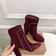 Gianvito Rossi|吉安维托·罗西 26𝐬𝐬2026秋冬新品 GR复古拼接圆头粗跟短靴 火爆 Gianvito Rossi|吉安维托·罗西 26𝐬𝐬2026秋冬新品 GR复古拼接圆头粗跟短靴 火爆