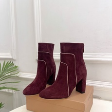 Gianvito Rossi|吉安维托·罗西 26𝐬𝐬2026秋冬新品 GR复古拼接圆头粗跟短靴 火爆 Gianvito Rossi|吉安维托·罗西 26𝐬𝐬2026秋冬新品 GR复古拼接圆头粗跟短靴 火爆