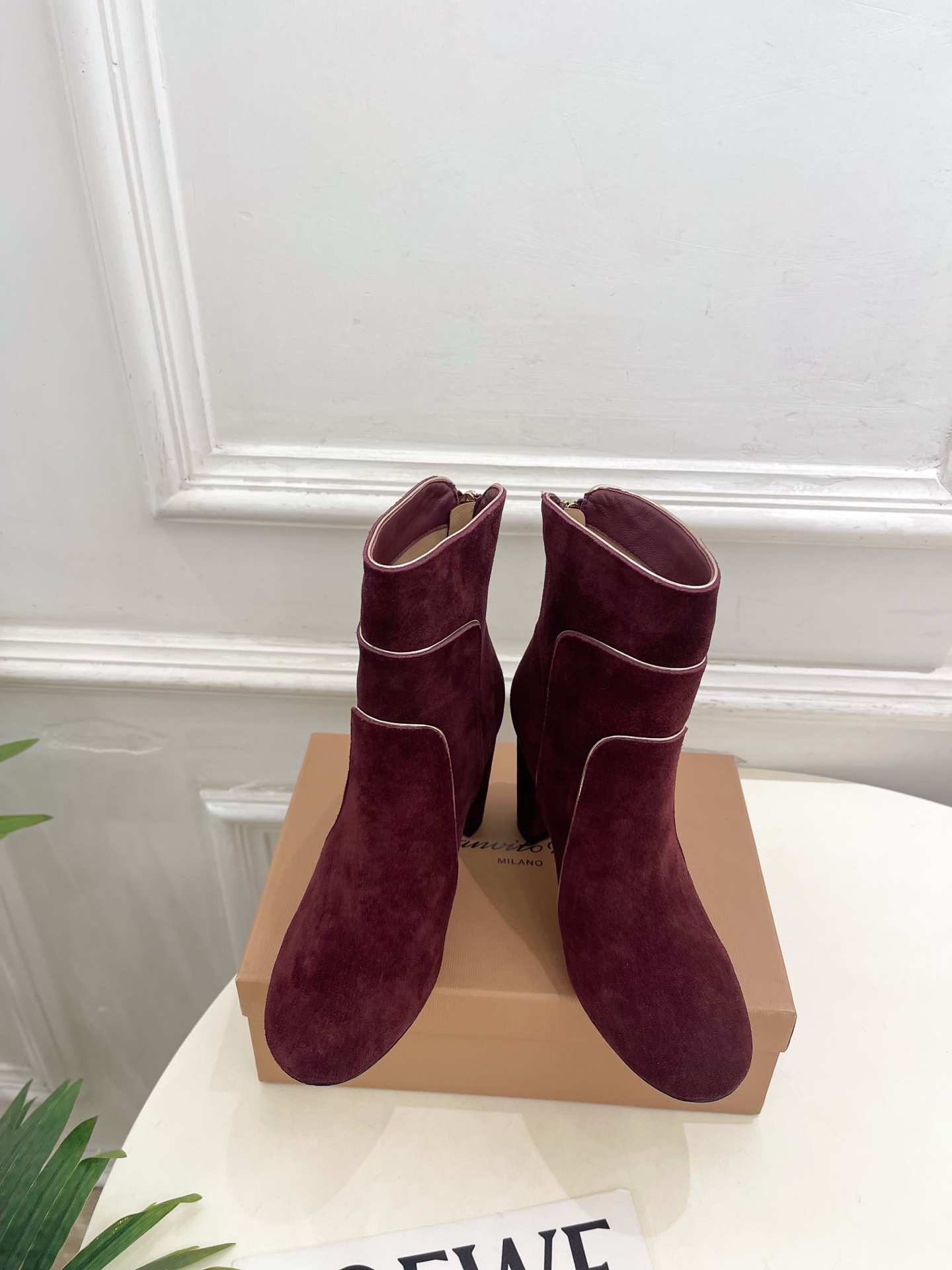 Gianvito Rossi｜吉安维托·罗西  26𝐬𝐬2026秋冬新品 GR复古拼接圆头粗跟短靴 火爆