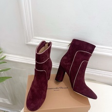 Gianvito Rossi|吉安维托·罗西 26𝐬𝐬2026秋冬新品 GR复古拼接圆头粗跟短靴 火爆 Gianvito Rossi|吉安维托·罗西 26𝐬𝐬2026秋冬新品 GR复古拼接圆头粗跟短靴 火爆