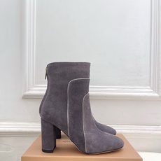 Gianvito Rossi|吉安维托·罗西 26𝐬𝐬2026秋冬新品 GR复古拼接圆头粗跟短靴 火爆 Gianvito Rossi|吉安维托·罗西 26𝐬𝐬2026秋冬新品 GR复古拼接圆头粗跟短靴 火爆