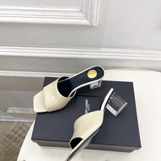 SAIN*LAURENT 圣罗兰 26𝐬𝐬2026春夏新品YSL透明跟方头粗跟拖鞋 上新☑️————— SAIN*LAURENT 圣罗兰 26𝐬𝐬2026春夏新品YSL透明跟方头粗跟拖鞋 上新☑️—————