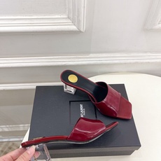 SAIN*LAURENT 圣罗兰 26𝐬𝐬2026春夏新品YSL透明跟方头粗跟拖鞋 上新☑️————— SAIN*LAURENT 圣罗兰 26𝐬𝐬2026春夏新品YSL透明跟方头粗跟拖鞋 上新☑️—————