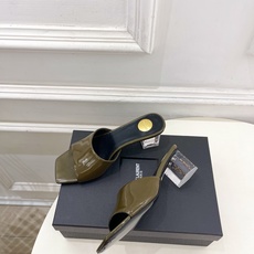 SAIN*LAURENT 圣罗兰 26𝐬𝐬2026春夏新品YSL透明跟方头粗跟拖鞋 上新☑️————— SAIN*LAURENT 圣罗兰 26𝐬𝐬2026春夏新品YSL透明跟方头粗跟拖鞋 上新☑️—————