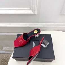 SAIN*LAURENT 圣罗兰 26𝐬𝐬2026春夏新品YSL透明跟方头粗跟拖鞋 上新☑️————— SAIN*LAURENT 圣罗兰 26𝐬𝐬2026春夏新品YSL透明跟方头粗跟拖鞋 上新☑️—————
