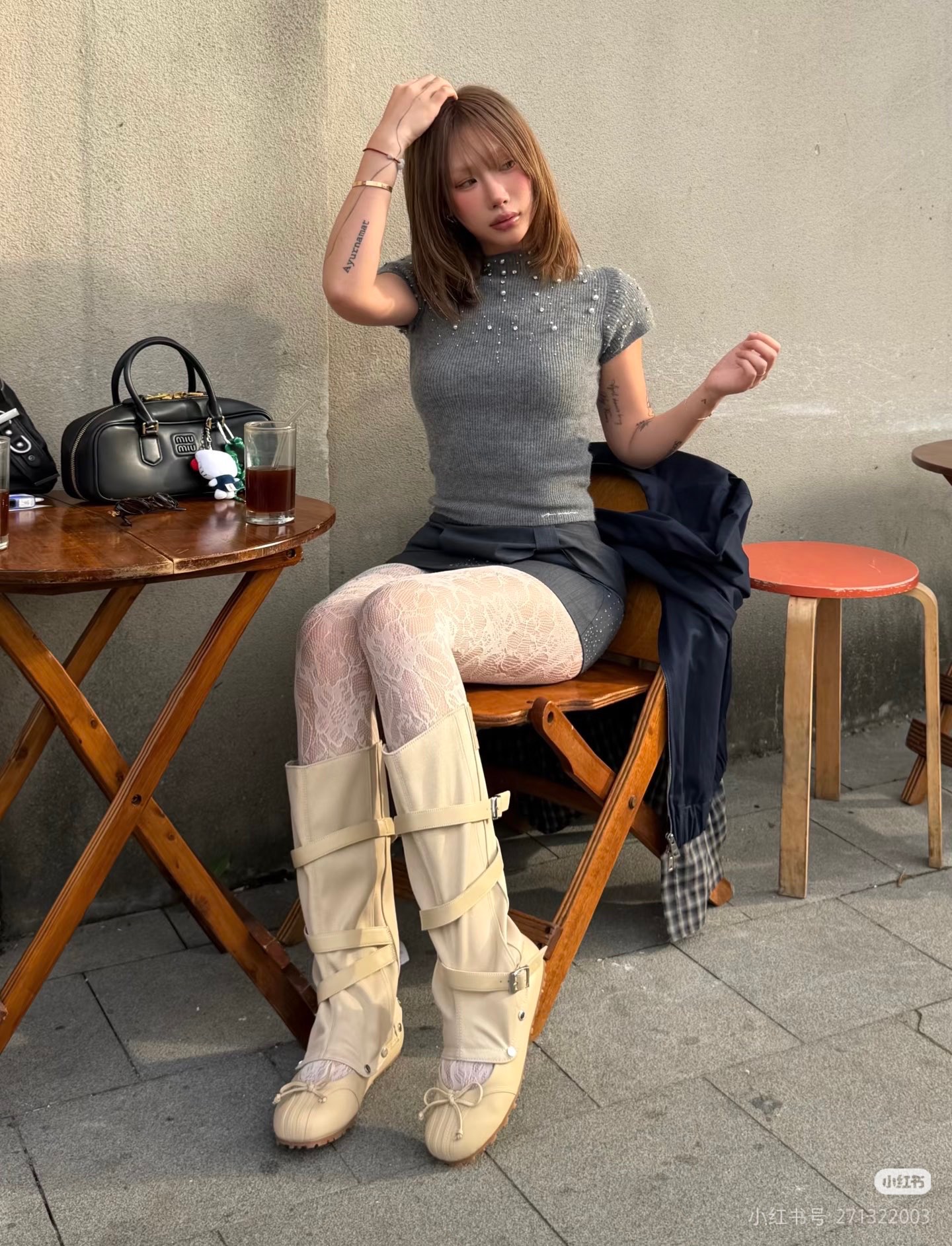 NO:922441,Upper foot matching demonstration, boots, boots19860909上脚搭配示范,靴子,boots,Women's Shoes
