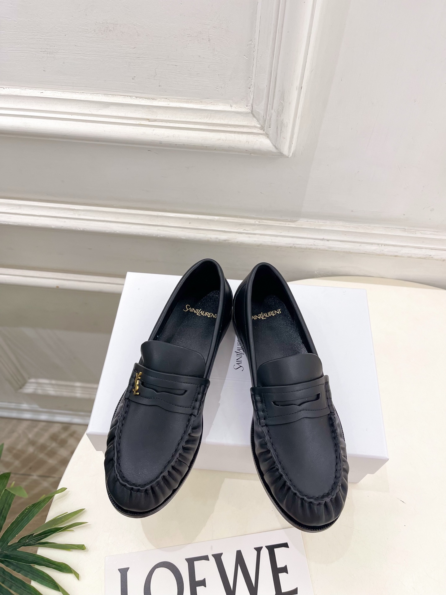 SAIN*LAURENT  圣罗兰  26𝐬𝐬  ☘️2026春夏新品YSL褶皱情侣款乐福鞋 上新☑️ ————————