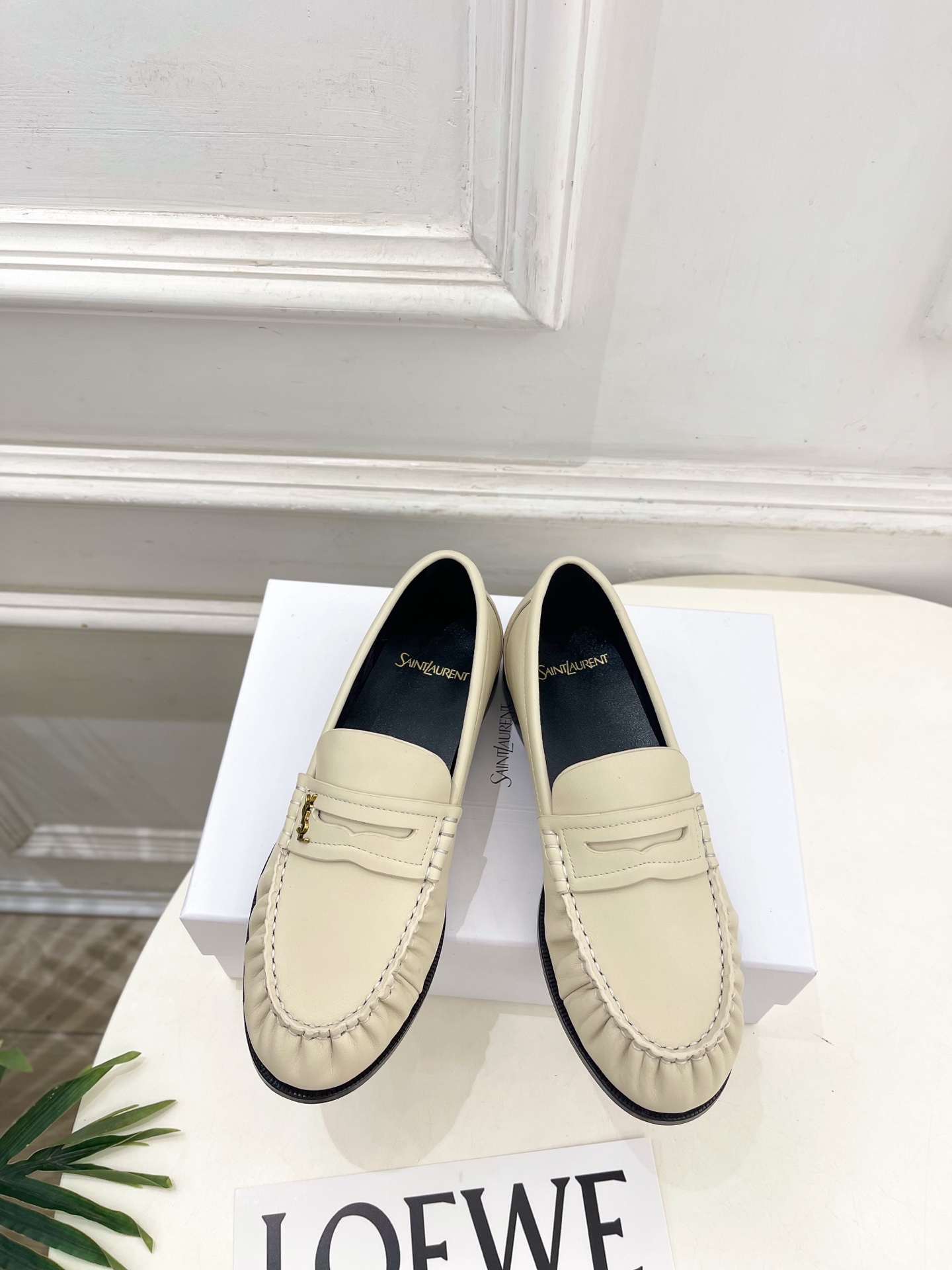 SAIN*LAURENT  圣罗兰  26𝐬𝐬  ☘️2026春夏新品YSL褶皱情侣款乐福鞋 上新☑️ ————————