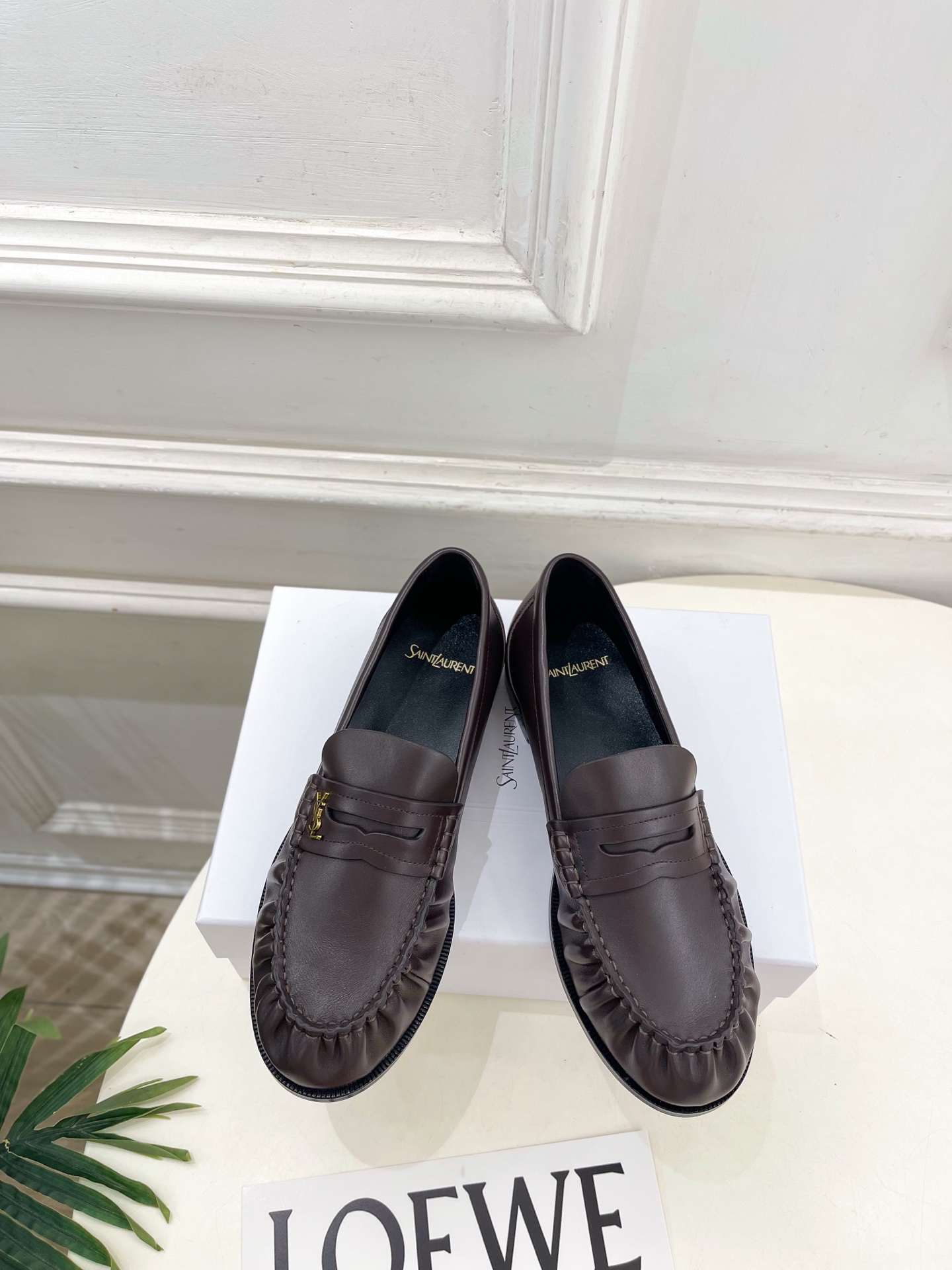 SAIN*LAURENT  圣罗兰  26𝐬𝐬  ☘️2026春夏新品YSL褶皱情侣款乐福鞋 上新☑️ ————————
