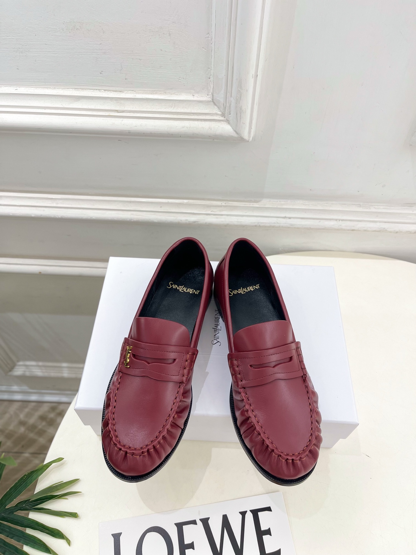 SAIN*LAURENT  圣罗兰  26𝐬𝐬  ☘️2026春夏新品YSL褶皱情侣款乐福鞋 上新☑️ ————————