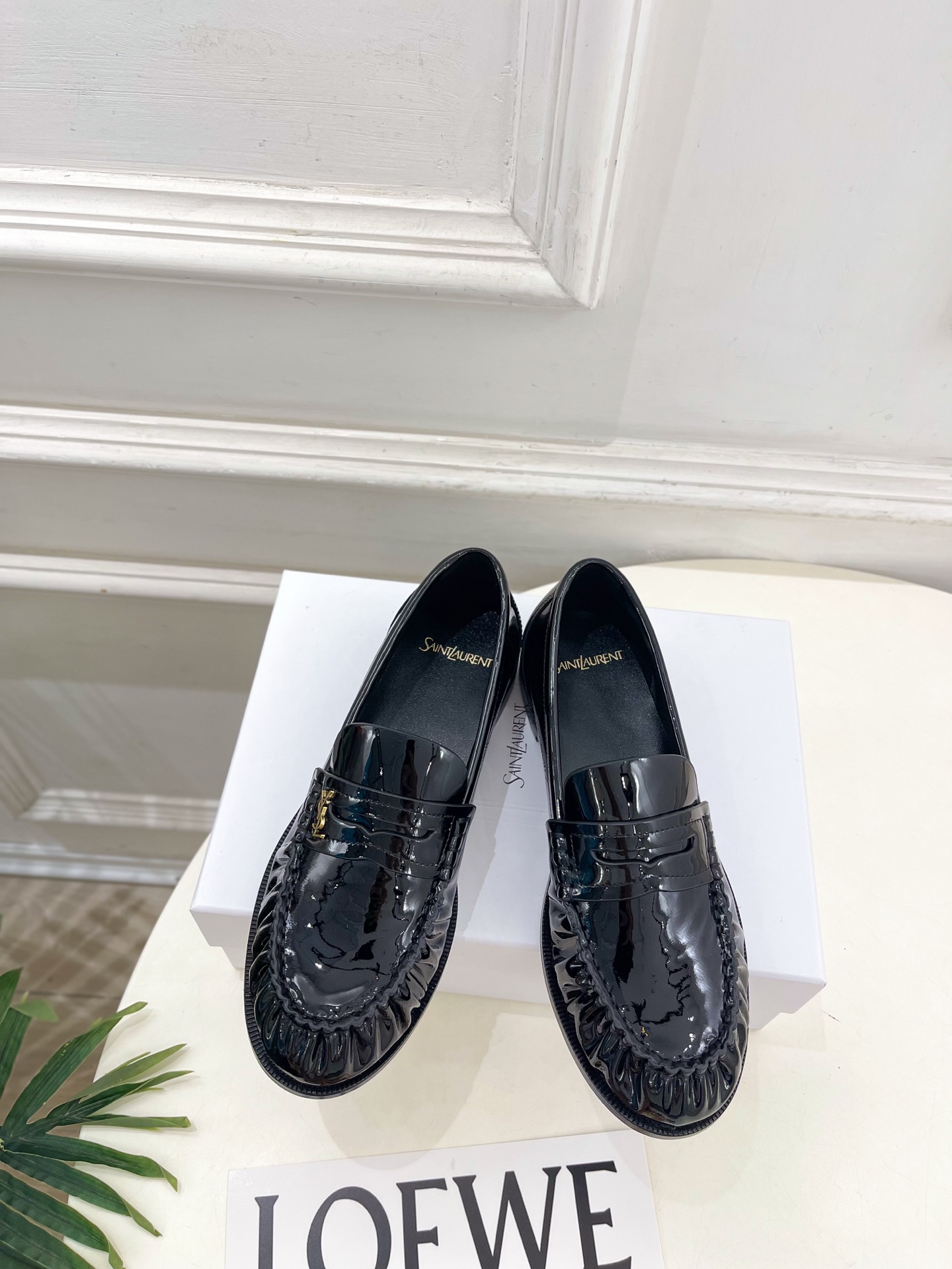 SAIN*LAURENT  圣罗兰  26𝐬𝐬  ☘️2026春夏新品YSL褶皱情侣款乐福鞋 上新☑️ ————————