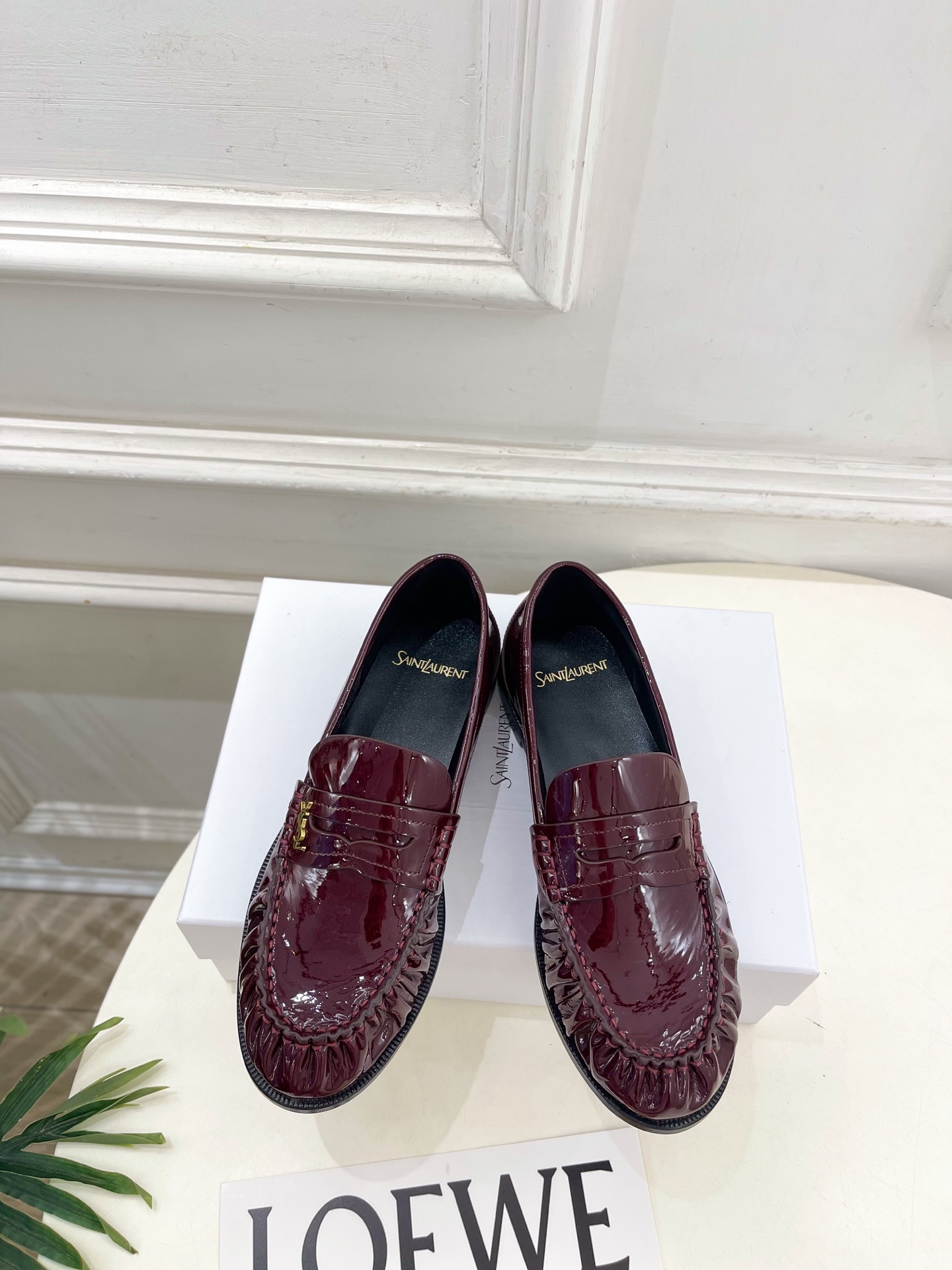 SAIN*LAURENT  圣罗兰  26𝐬𝐬  ☘️2026春夏新品YSL褶皱情侣款乐福鞋 上新☑️ ————————