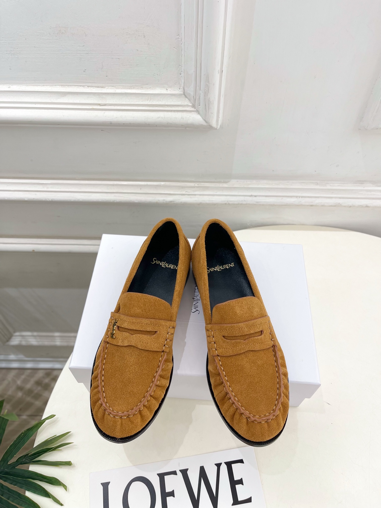 SAIN*LAURENT  圣罗兰  26𝐬𝐬  ☘️2026春夏新品YSL褶皱情侣款乐福鞋 上新☑️ ————————