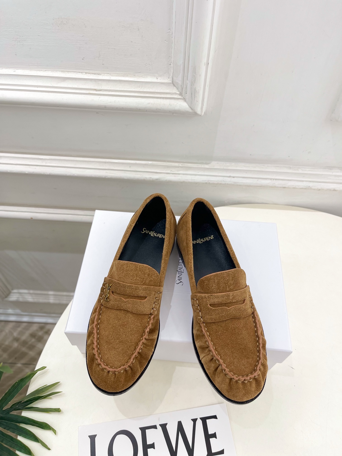 SAIN*LAURENT  圣罗兰  26𝐬𝐬  ☘️2026春夏新品YSL褶皱情侣款乐福鞋 上新☑️ ————————