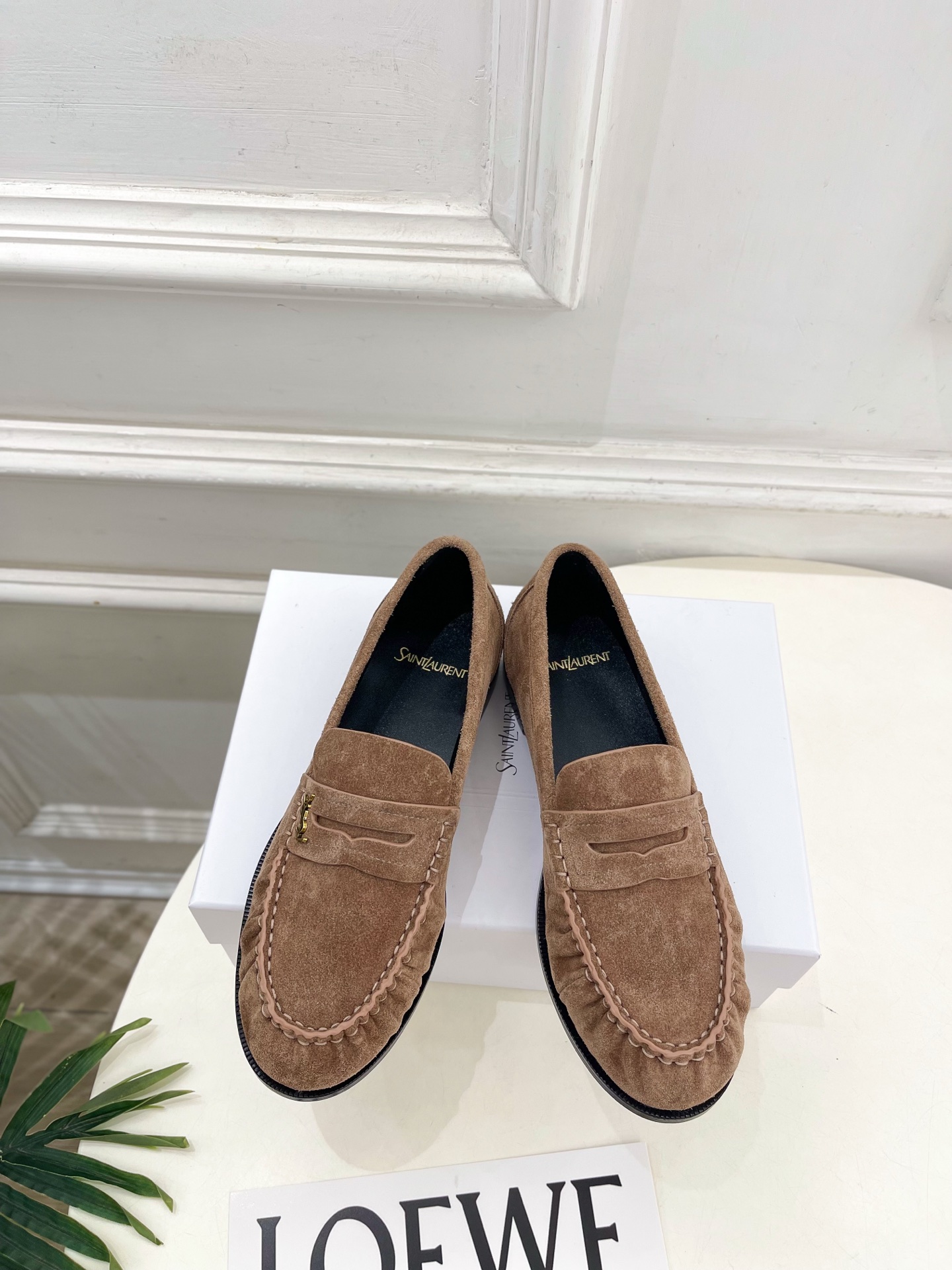 SAIN*LAURENT  圣罗兰  26𝐬𝐬  ☘️2026春夏新品YSL褶皱情侣款乐福鞋 上新☑️ ————————
