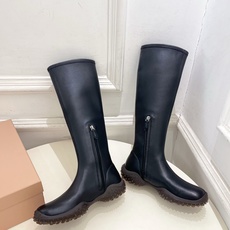 Miu Miu | 缪缪 26𝐬𝐬 🖤2026秋冬新品 专柜主打最新走秀款 复古厚底弹力长靴 火爆上新! 🍒BS缪家高 Miu Miu | 缪缪 26𝐬𝐬 🖤2026秋冬新品 专柜主打最新走秀款 复古厚底弹力长靴 火爆上新! 🍒BS缪家高