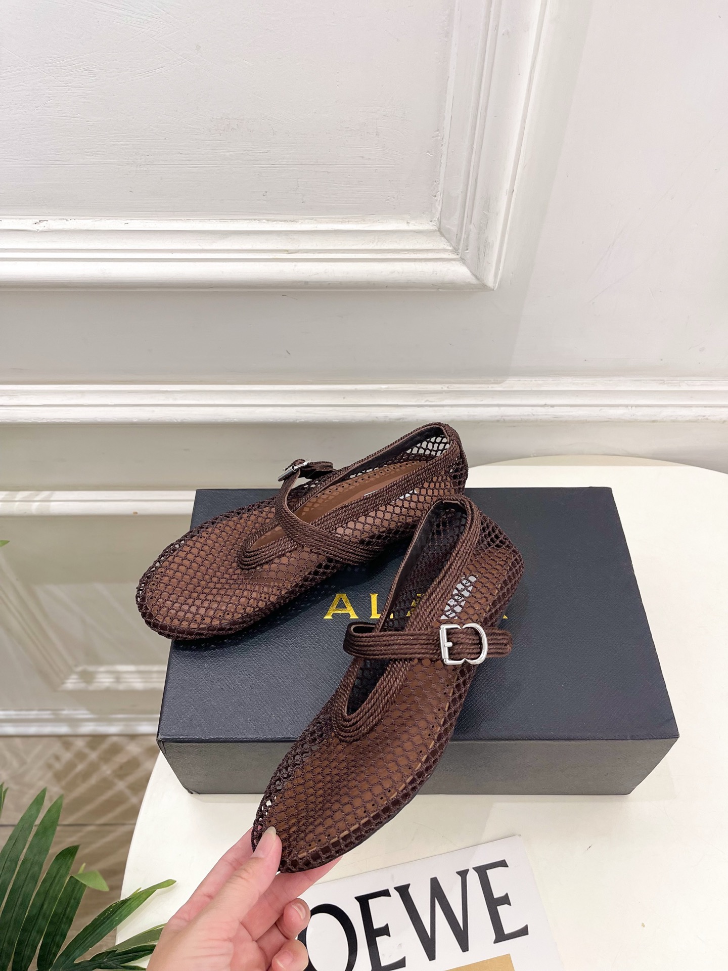 ALAÏA 阿莱亚26𝐬𝐬 2026春夏新品 秀场同款 经典镂空渔网平底玛丽珍鞋 ————————— Alaïa作为 ALAÏA 阿莱亚26𝐬𝐬 2026春夏新品 秀场同款 经典镂空渔网平底玛丽珍鞋 ————————— Alaïa作为