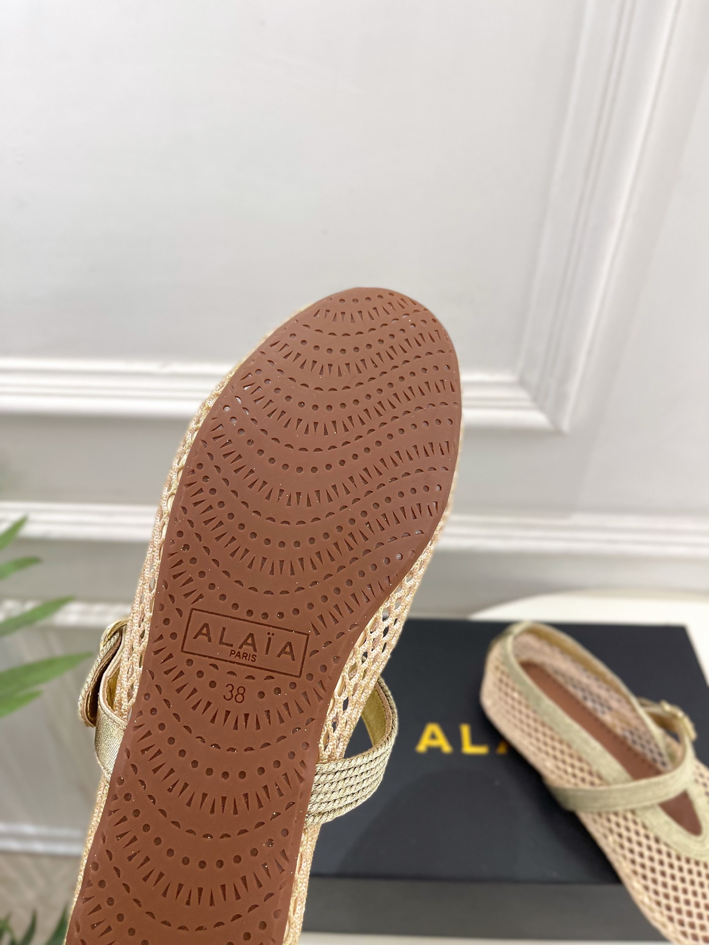 ALAÏA 阿莱亚26𝐬𝐬 2026春夏新品 秀场同款 经典镂空渔网平底玛丽珍鞋 ————————— Alaïa作为 ALAÏA 阿莱亚26𝐬𝐬 2026春夏新品 秀场同款 经典镂空渔网平底玛丽珍鞋 ————————— Alaïa作为