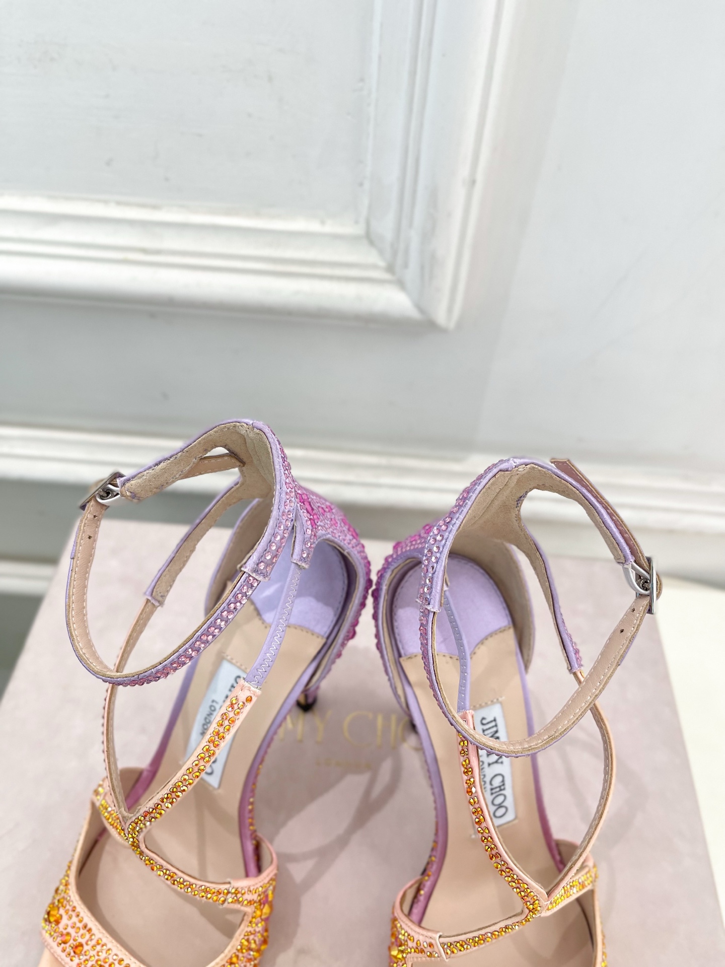 JimmyChoo 吉米周 26𝐬𝐬 ——— ✨ 2026新品 专柜最新JC水钻鱼嘴高跟凉鞋 BS名媛气质款 JimmyChoo 吉米周 26𝐬𝐬 ——— ✨ 2026新品 专柜最新JC水钻鱼嘴高跟凉鞋 BS名媛气质款