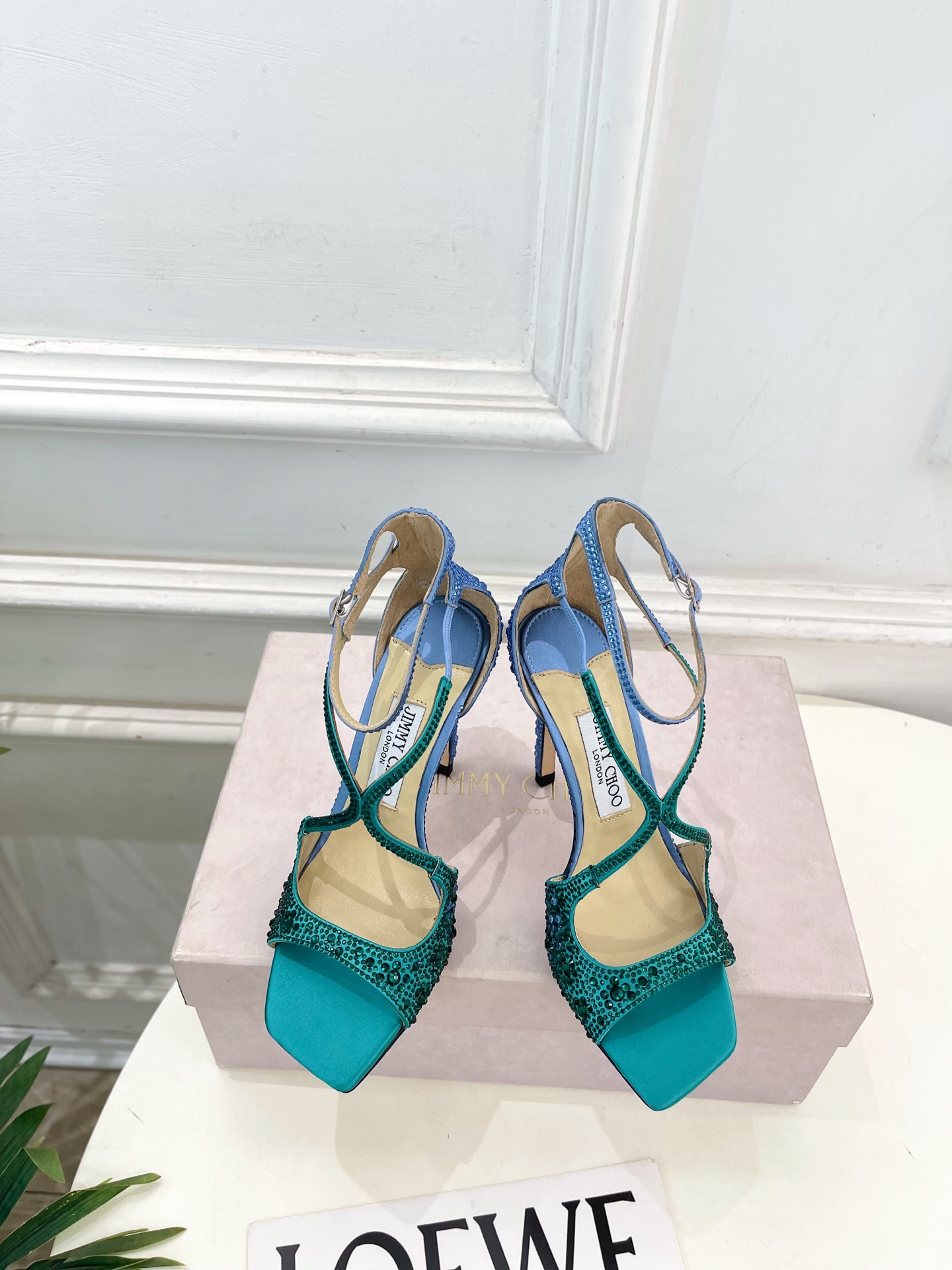 JimmyChoo 吉米周 26𝐬𝐬 ———      ✨ 2026新品 专柜最新JC水钻鱼嘴高跟凉鞋  BS名媛气质款