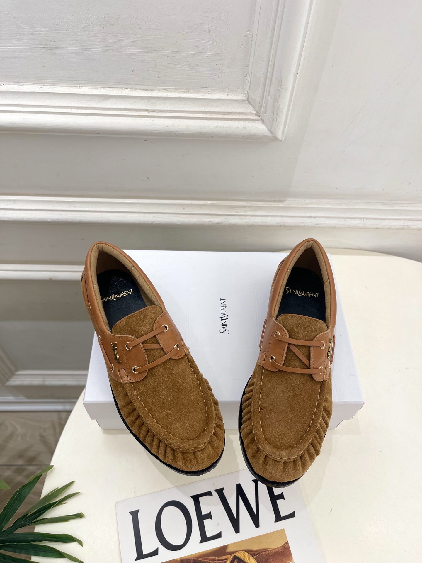 SAIN*LAURENT  圣罗兰  26𝐬𝐬  ☘️2026秋冬新品YSL褶皱情侣款乐福鞋 小皮鞋上新☑️ —————