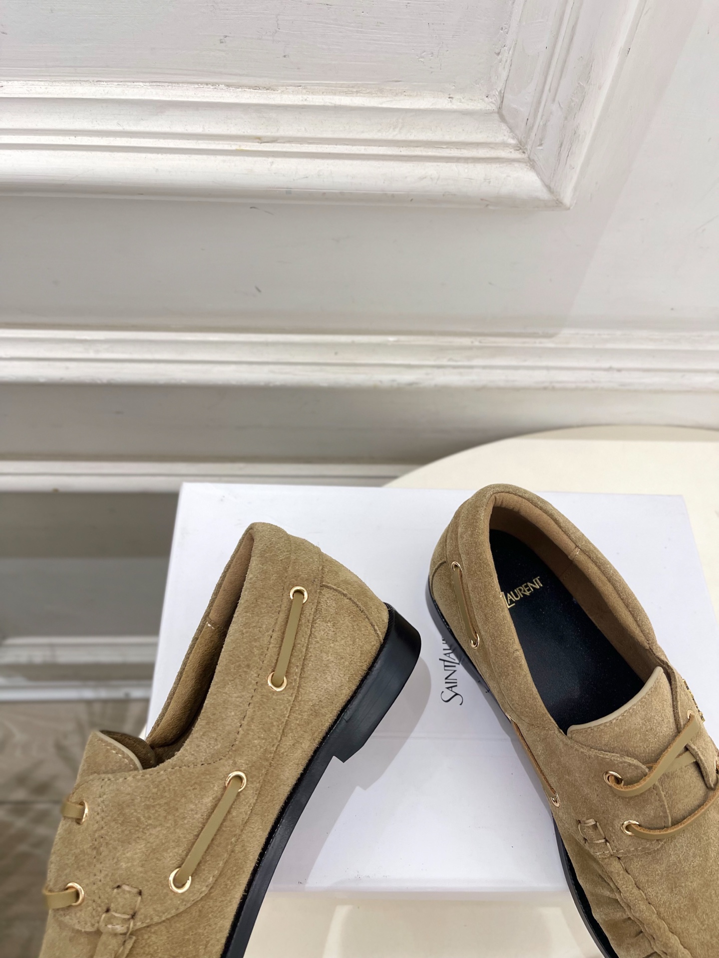 SAIN*LAURENT  圣罗兰  26𝐬𝐬  ☘️2026秋冬新品YSL褶皱情侣款乐福鞋 小皮鞋上新☑️ —————