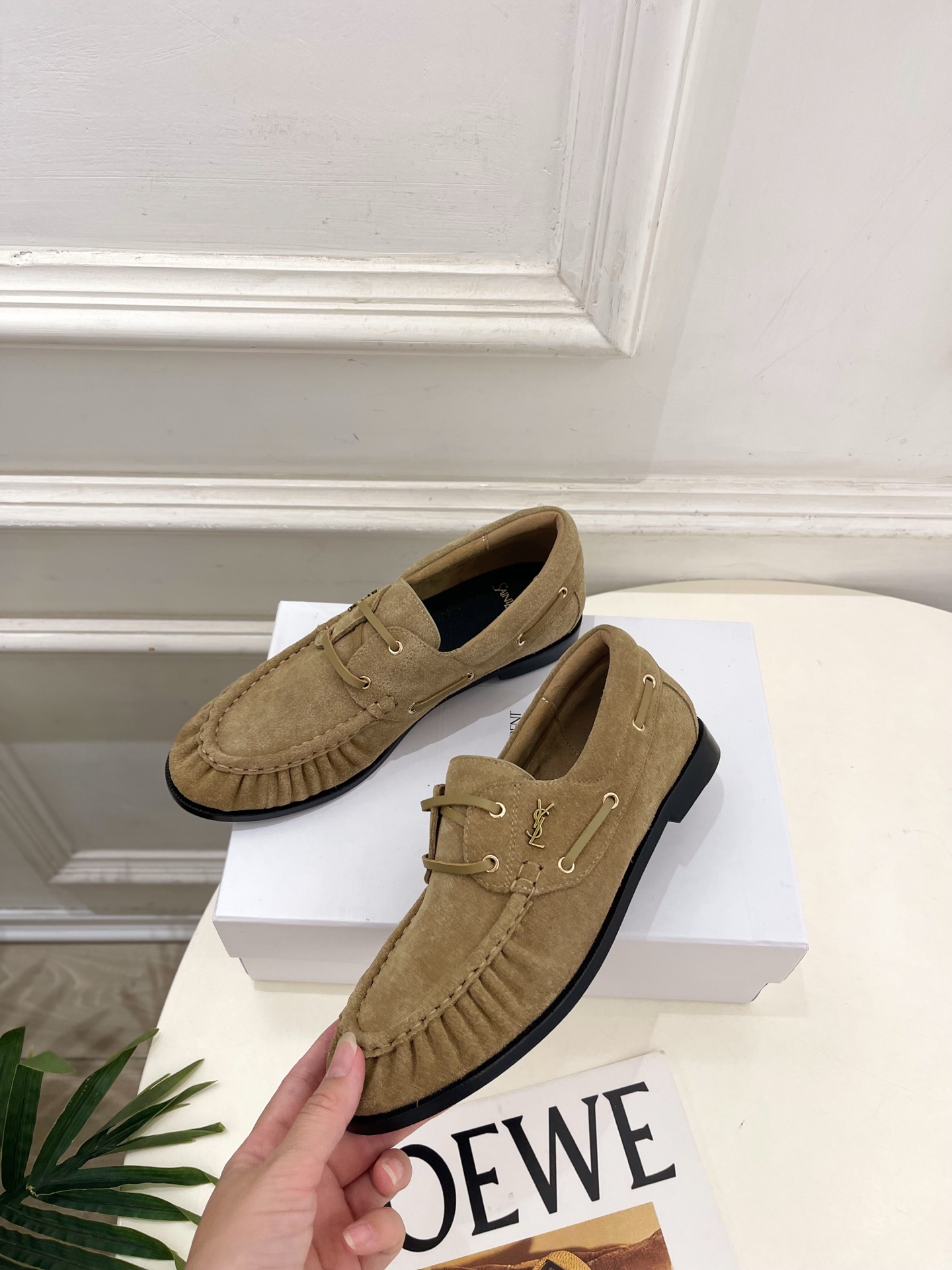 SAIN*LAURENT  圣罗兰  26𝐬𝐬  ☘️2026秋冬新品YSL褶皱情侣款乐福鞋 小皮鞋上新☑️ —————