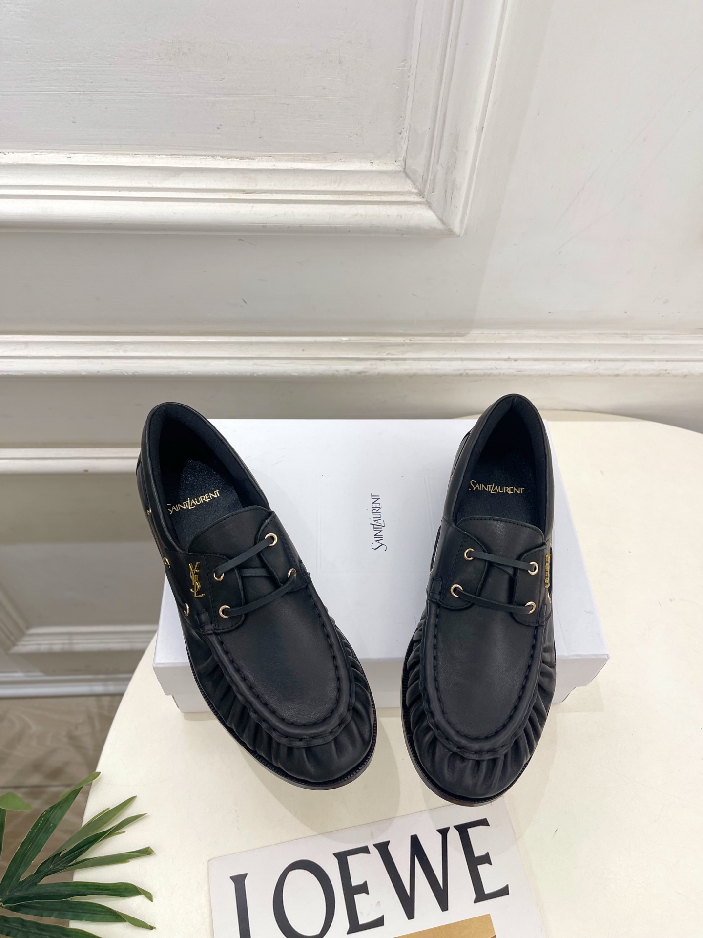 SAIN*LAURENT  圣罗兰  26𝐬𝐬  ☘️2026秋冬新品YSL褶皱情侣款乐福鞋 小皮鞋上新☑️ —————