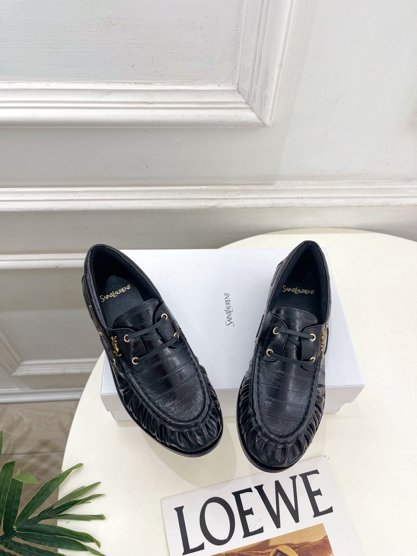 SAIN*LAURENT 圣罗兰 26𝐬𝐬 ☘️2026秋冬新品YSL褶皱情侣款乐福鞋 小皮鞋上新☑️ ————— SAIN*LAURENT 圣罗兰 26𝐬𝐬 ☘️2026秋冬新品YSL褶皱情侣款乐福鞋 小皮鞋上新☑️ —————