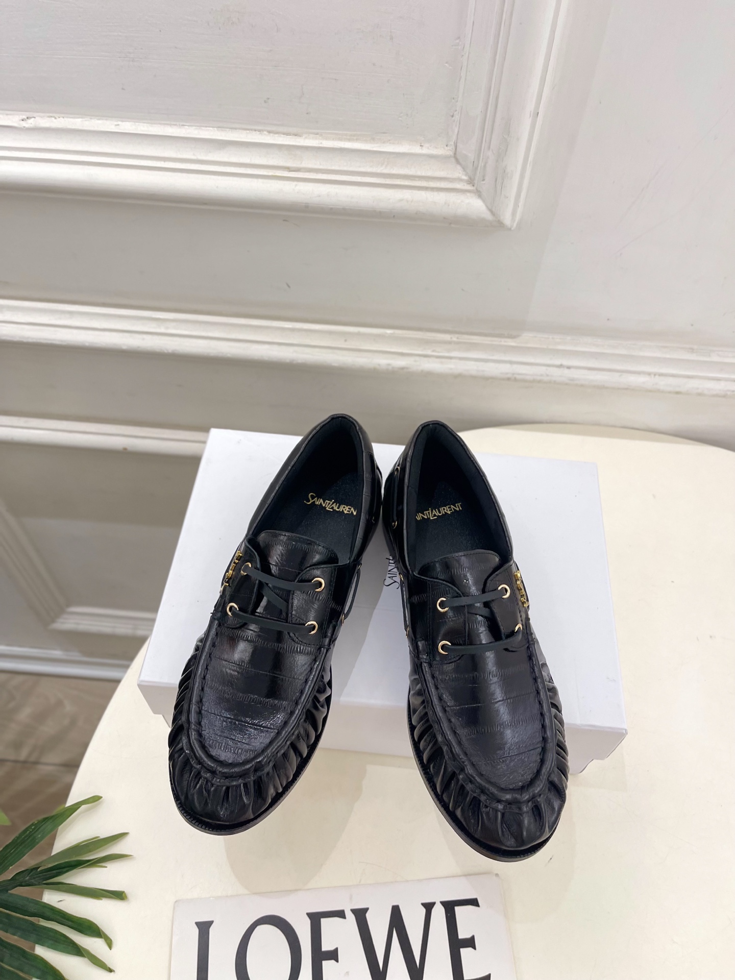 SAIN*LAURENT 圣罗兰 26𝐬𝐬 ☘️2026秋冬新品YSL褶皱情侣款乐福鞋 小皮鞋上新☑️ ————— SAIN*LAURENT 圣罗兰 26𝐬𝐬 ☘️2026秋冬新品YSL褶皱情侣款乐福鞋 小皮鞋上新☑️ —————