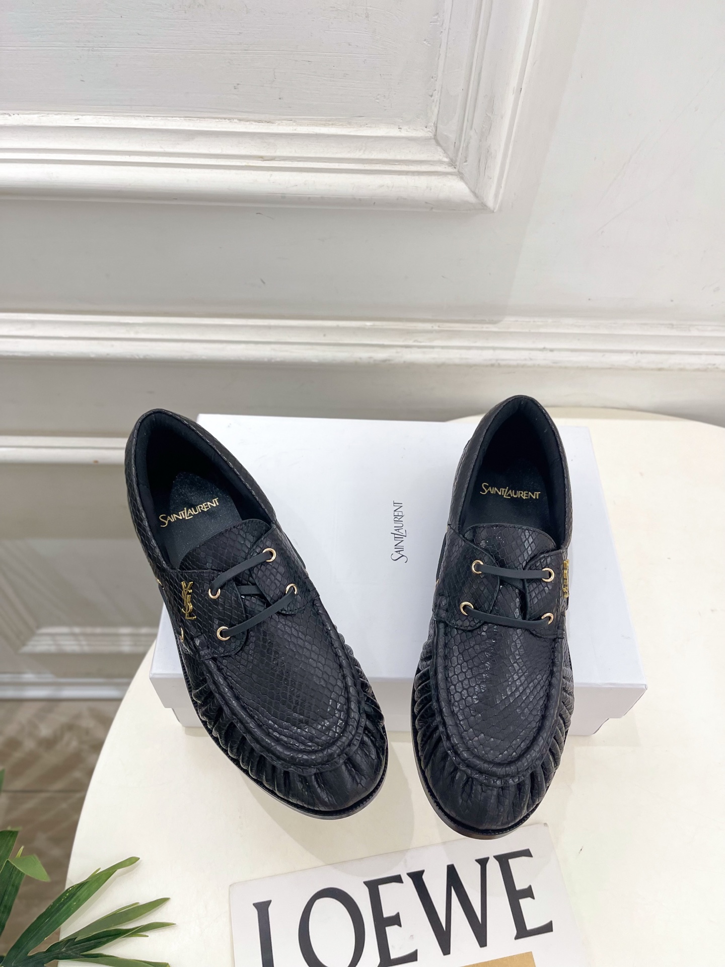 SAIN*LAURENT  圣罗兰  26𝐬𝐬  ☘️2026秋冬新品YSL褶皱情侣款乐福鞋 小皮鞋上新☑️ —————