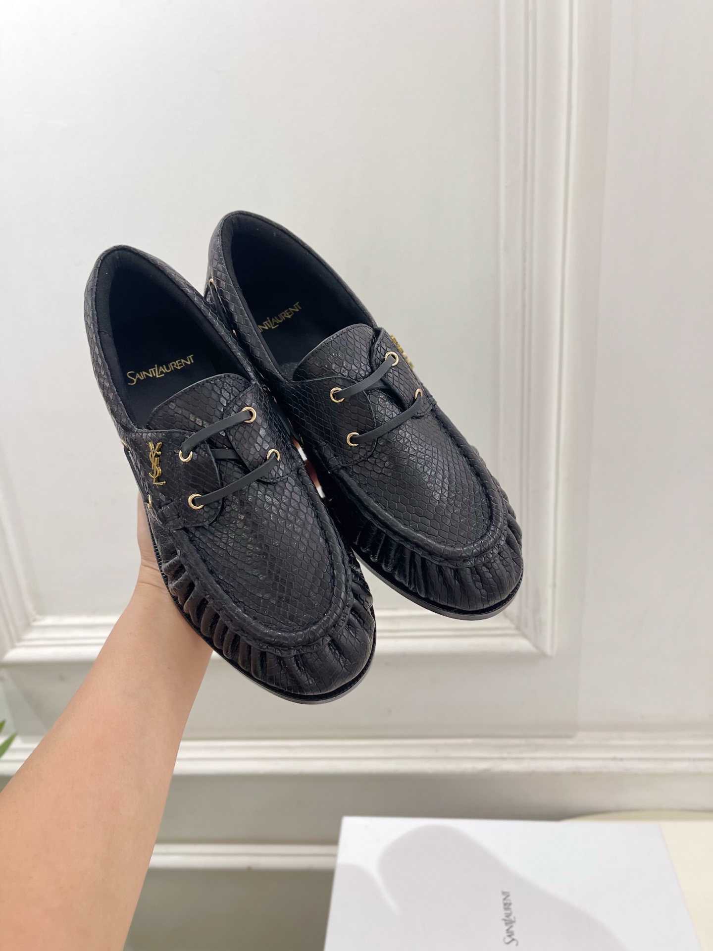 SAIN*LAURENT  圣罗兰  26𝐬𝐬  ☘️2026秋冬新品YSL褶皱情侣款乐福鞋 小皮鞋上新☑️ —————