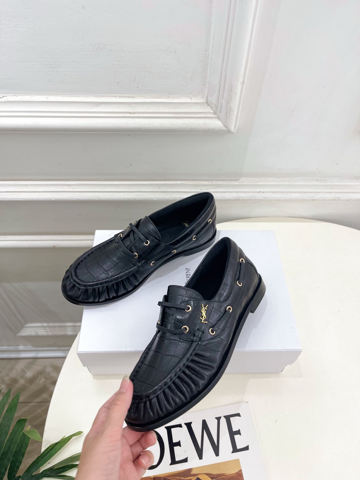 SAIN*LAURENT  圣罗兰  26𝐬𝐬  ☘️2026秋冬新品YSL褶皱情侣款乐福鞋 小皮鞋上新☑️ —————