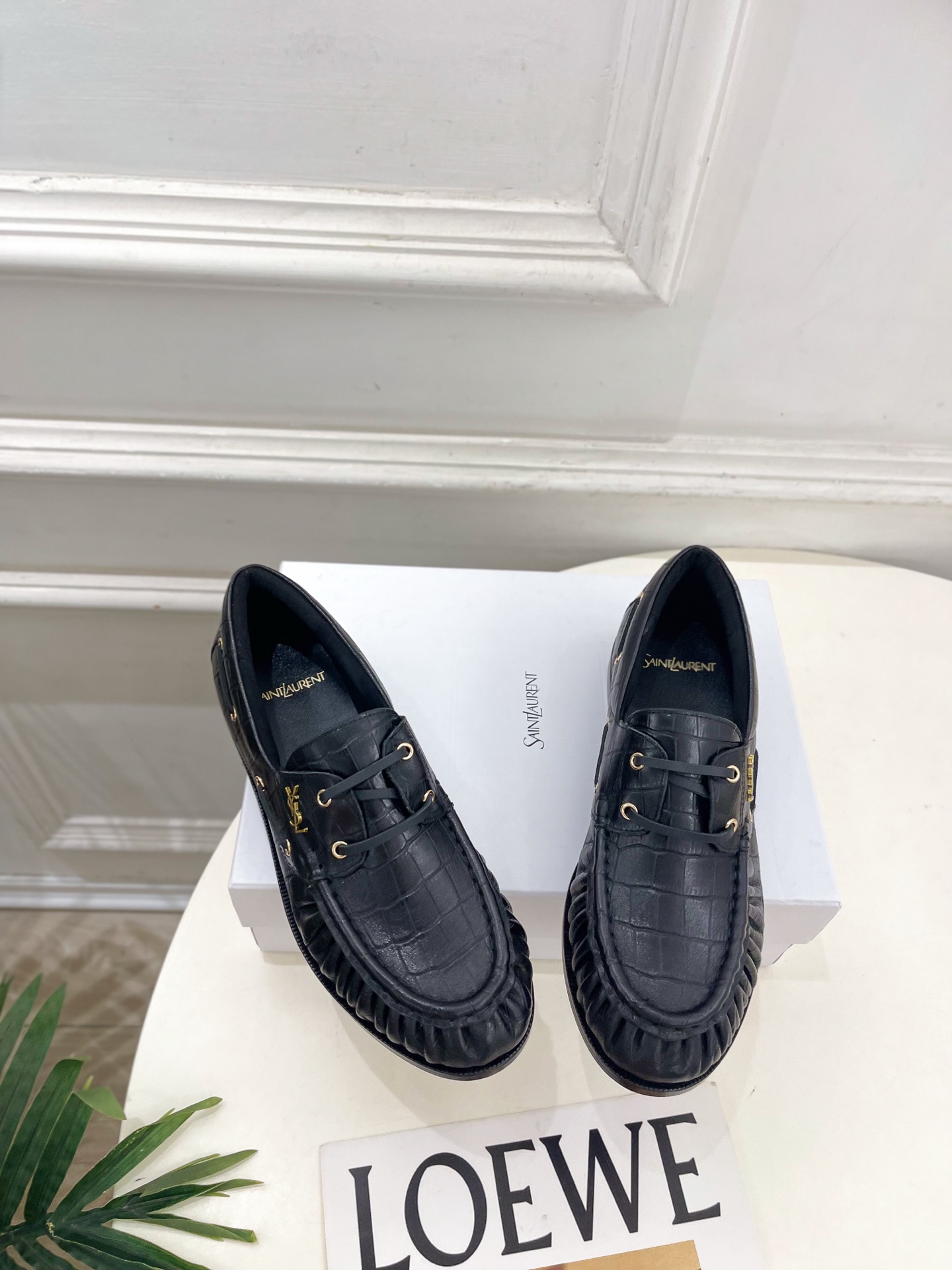 SAIN*LAURENT  圣罗兰  26𝐬𝐬  ☘️2026秋冬新品YSL褶皱情侣款乐福鞋 小皮鞋上新☑️ —————