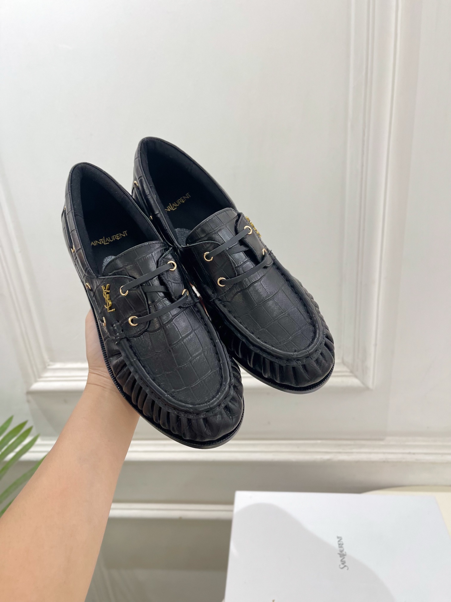SAIN*LAURENT  圣罗兰  26𝐬𝐬  ☘️2026秋冬新品YSL褶皱情侣款乐福鞋 小皮鞋上新☑️ —————