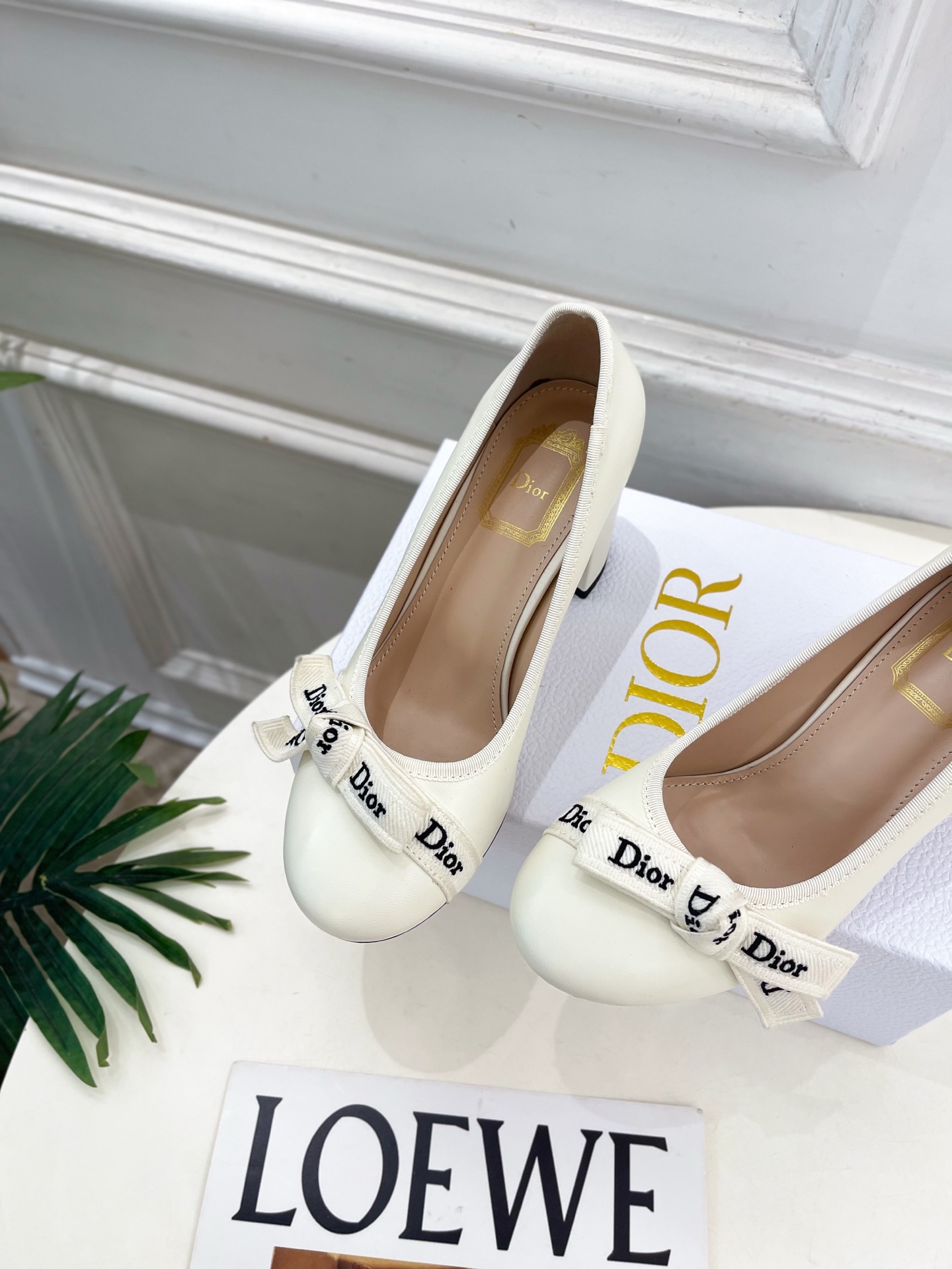Dior |  迪奥  26𝐬𝐬  🧡💚2026秋冬新品 顶级版本⚠️ 专柜主打新款 J'Adior 字母饰带蝴蝶结粗跟