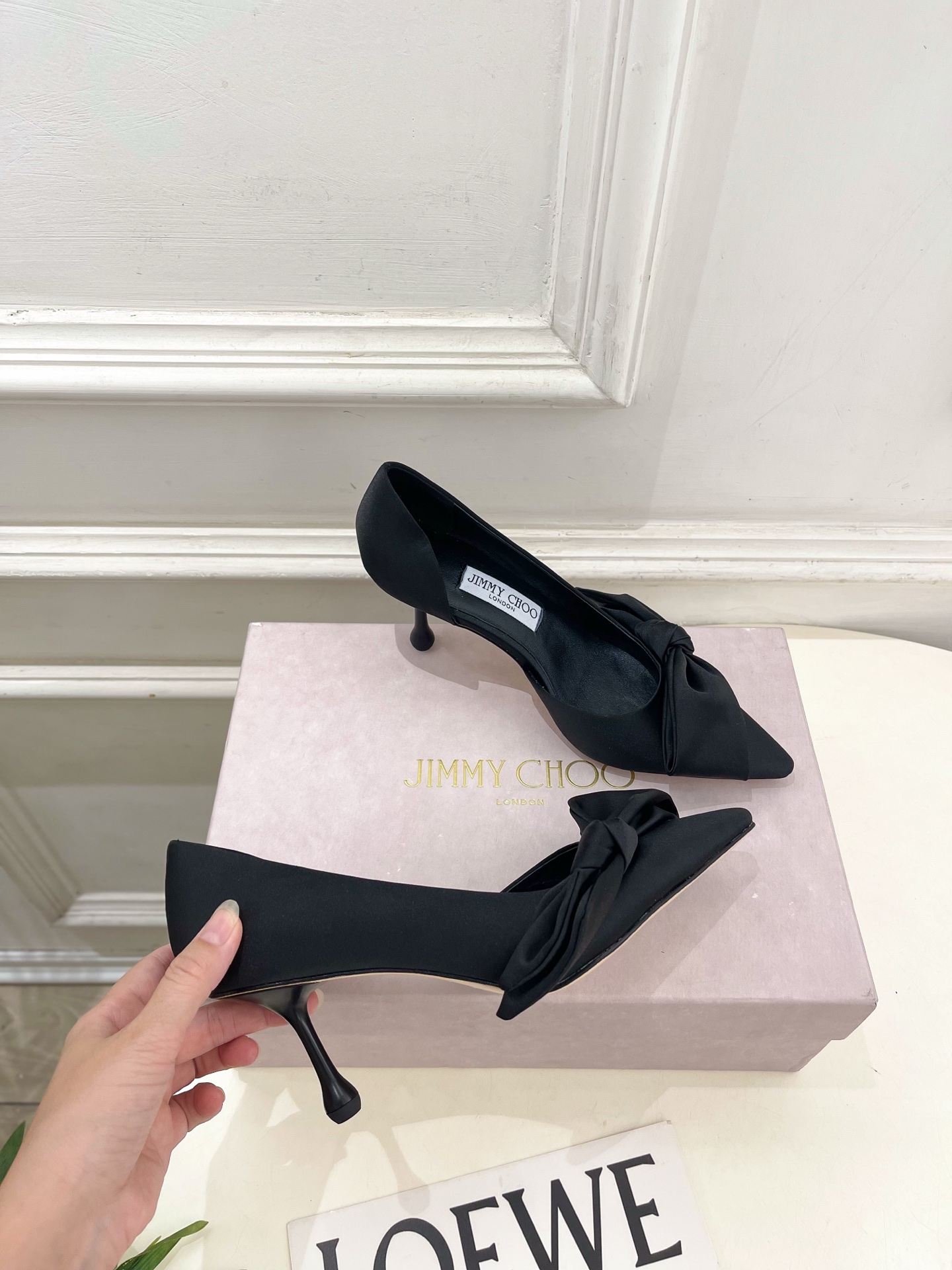 JimmyChoo 吉米周 26𝐬𝐬 ——— ✨ 2026秋冬新品 专柜最新JC尖头蝴蝶结内空高跟凉鞋 BS JimmyChoo 吉米周 26𝐬𝐬 ——— ✨ 2026秋冬新品 专柜最新JC尖头蝴蝶结内空高跟凉鞋 BS