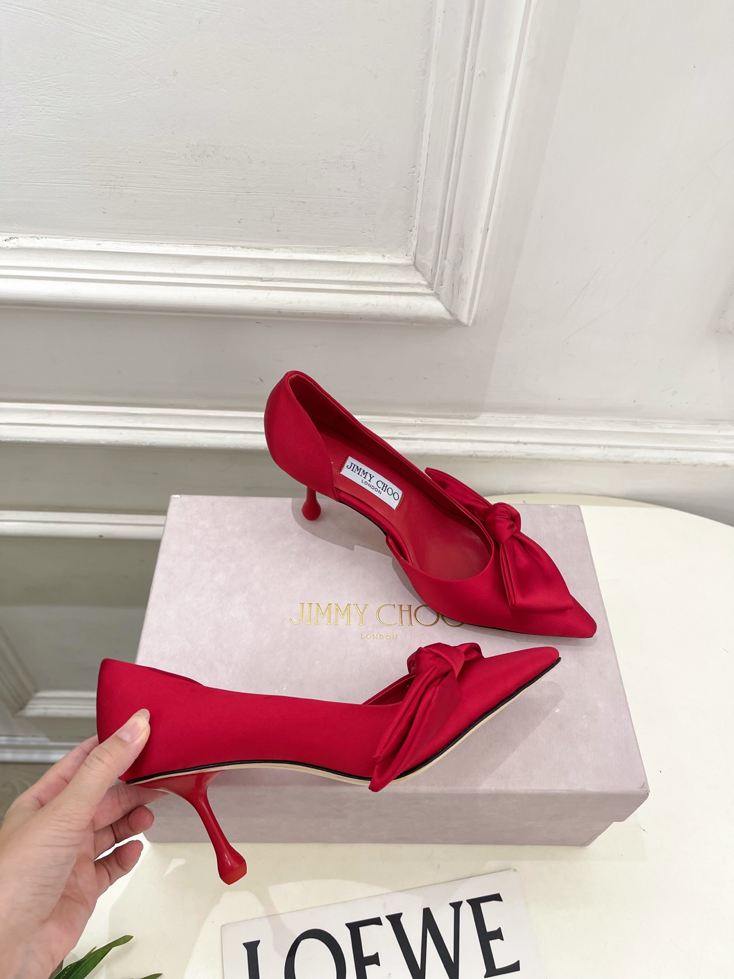 JimmyChoo 吉米周 26𝐬𝐬 ——— ✨ 2026秋冬新品 专柜最新JC尖头蝴蝶结内空高跟凉鞋 BS JimmyChoo 吉米周 26𝐬𝐬 ——— ✨ 2026秋冬新品 专柜最新JC尖头蝴蝶结内空高跟凉鞋 BS