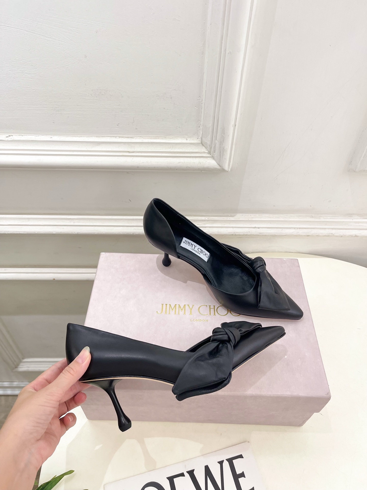 JimmyChoo 吉米周 26𝐬𝐬 ——— ✨ 2026秋冬新品 专柜最新JC尖头蝴蝶结内空高跟凉鞋 BS JimmyChoo 吉米周 26𝐬𝐬 ——— ✨ 2026秋冬新品 专柜最新JC尖头蝴蝶结内空高跟凉鞋 BS