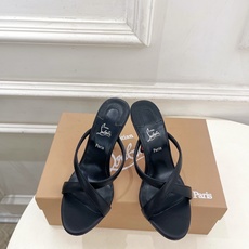 Christian Louboutin路铂廷 26ss ✨ 2026新品 CL极简交叉带高跟拖鞋 红底鞋系列,顶级硬货上 Christian Louboutin路铂廷 26ss ✨ 2026新品 CL极简交叉带高跟拖鞋 红底鞋系列,顶级硬货上