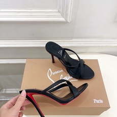 Christian Louboutin路铂廷 26ss ✨ 2026新品 CL极简交叉带高跟拖鞋 红底鞋系列,顶级硬货上 Christian Louboutin路铂廷 26ss ✨ 2026新品 CL极简交叉带高跟拖鞋 红底鞋系列,顶级硬货上