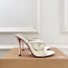 Christian Louboutin路铂廷 26ss ✨ 2026新品 CL极简交叉带高跟拖鞋 红底鞋系列,顶级硬货上 Christian Louboutin路铂廷 26ss ✨ 2026新品 CL极简交叉带高跟拖鞋 红底鞋系列,顶级硬货上