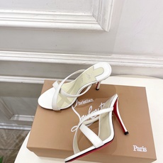 Christian Louboutin路铂廷 26ss ✨ 2026新品 CL极简交叉带高跟拖鞋 红底鞋系列,顶级硬货上 Christian Louboutin路铂廷 26ss ✨ 2026新品 CL极简交叉带高跟拖鞋 红底鞋系列,顶级硬货上