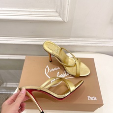 Christian Louboutin路铂廷 26ss ✨ 2026新品 CL极简交叉带高跟拖鞋 红底鞋系列,顶级硬货上 Christian Louboutin路铂廷 26ss ✨ 2026新品 CL极简交叉带高跟拖鞋 红底鞋系列,顶级硬货上