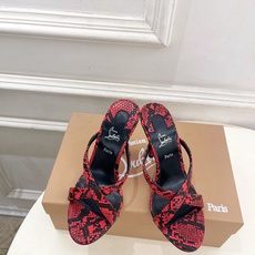 Christian Louboutin路铂廷 26ss ✨ 2026新品 CL极简交叉带高跟拖鞋 红底鞋系列,顶级硬货上 Christian Louboutin路铂廷 26ss ✨ 2026新品 CL极简交叉带高跟拖鞋 红底鞋系列,顶级硬货上